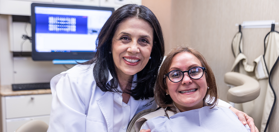 doctor smiling with patient
