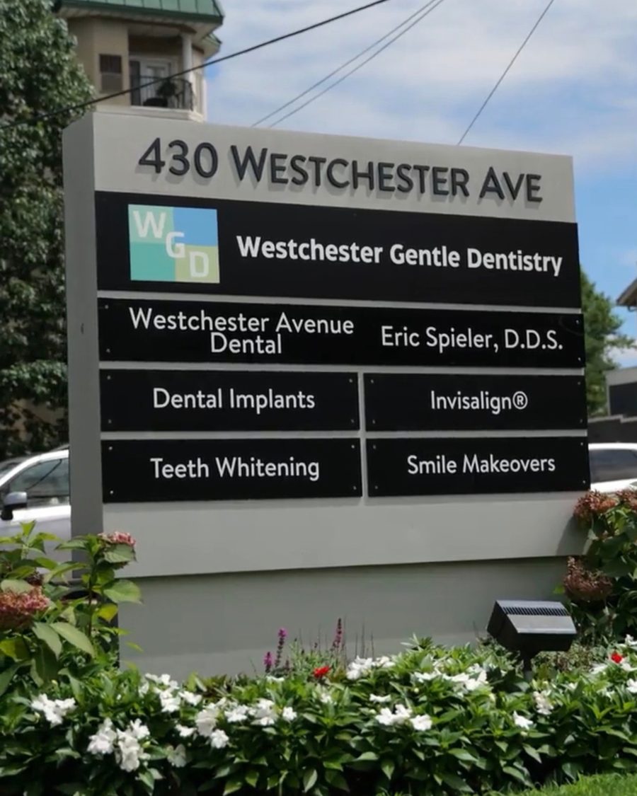 Westchester Gentle Dentistry sign at 430 Westchester Avenue, Port Chester